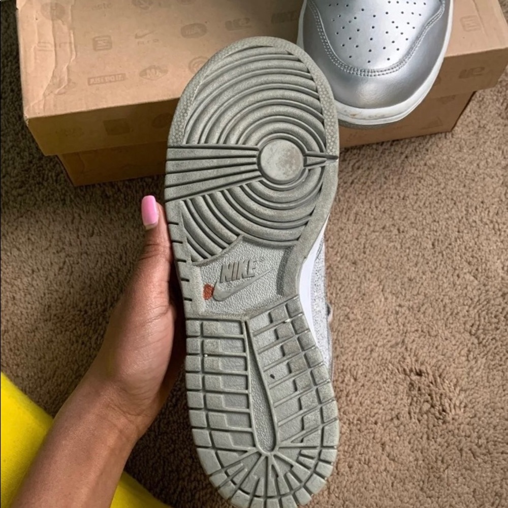 Silver Nike High Tops - Picture 3 of 6